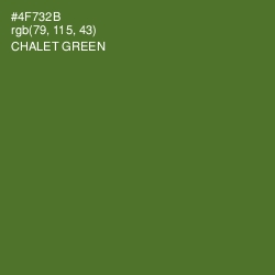 #4F732B - Chalet Green Color Image